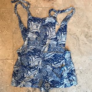 Aerie overall shorts romper